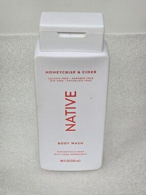 Native Honeycrisp & Cider Body Wash 18 Fl Oz Sulfate-Free Paraben-Free Dye-Free